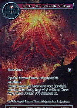 Certo, der lodernde Vulkan