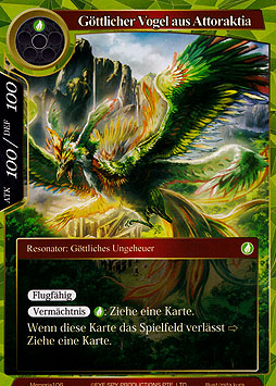 Göttlicher Vogel aus Attoraktia