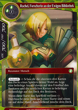 Rachel, the Ancient Library Researcher