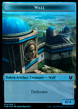Wall Token (Artifact 0/4) // Human Soldier Token (White 1/1) 