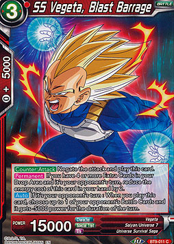 SS Vegeta, Blast Barrage