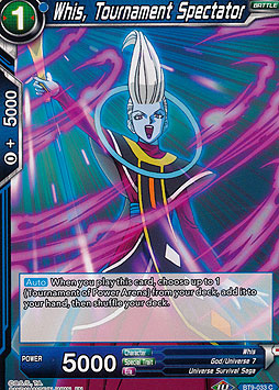 Whis, Tournament Spectator 