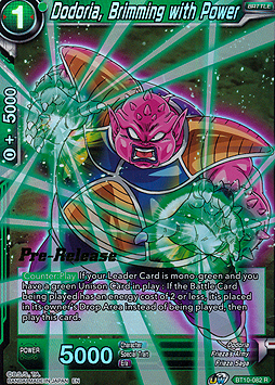 Dodoria, Brimming with Power