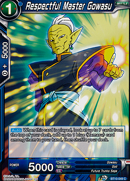 Respectful Master Gowasu