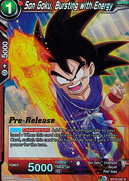 Son Goku, Bursting with Energy