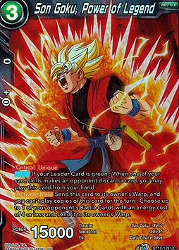 Son Goku, Power of Legend