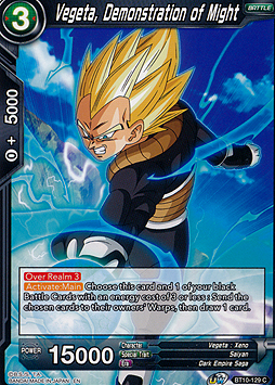 Vegeta, Demonstration of Might