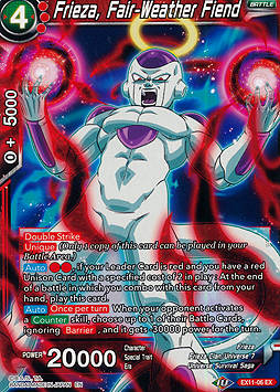 Frieza, Fair-Weather Fiend