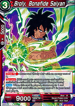 Broly, Bonafide Saiyan