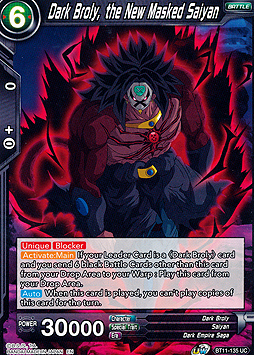 Dark Broly, the New Masked Saiyan