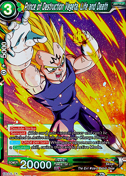 Prince of Destruction Vegeta, Life and Death