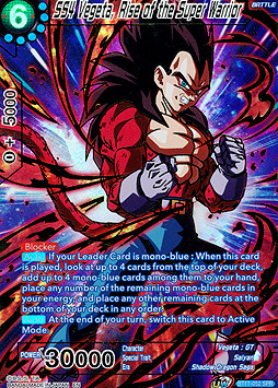SS4 Vegeta, Rise of the Super Warrior