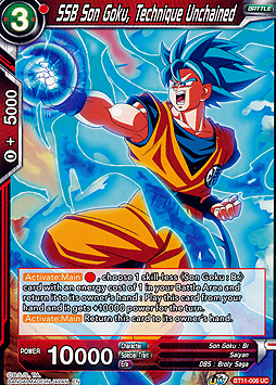 SSB Son Goku, Technique Unchained