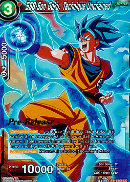 SSB Son Goku, Technique Unchained