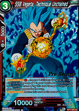 SSB Vegeta, Technique Unchained