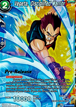 Vegeta, Disciplined Warrior