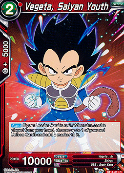 Vegeta, Saiyan Youth