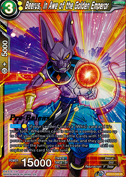 Beerus, in Awe of the Golden Emperor