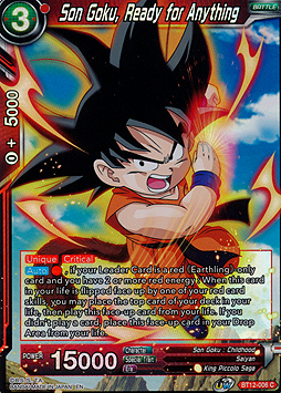 Son Goku, Ready for Anything