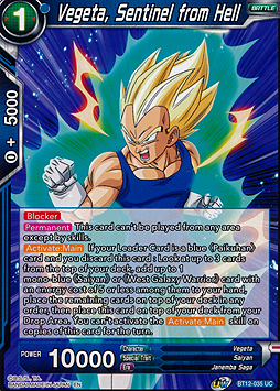 Vegeta, Sentinel from Hell