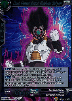 Dark Power Black Masked Saiyan