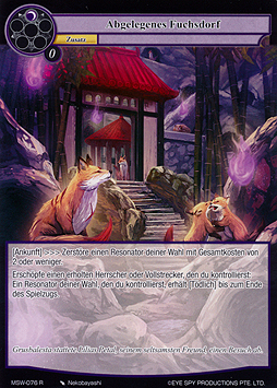 Abgelegenes Fuchsdorf