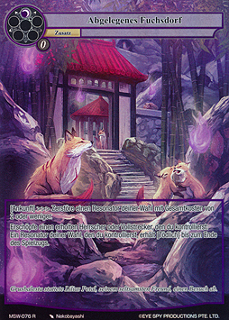 Abgelegenes Fuchsdorf