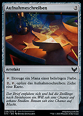 Aufnahmeschreiben