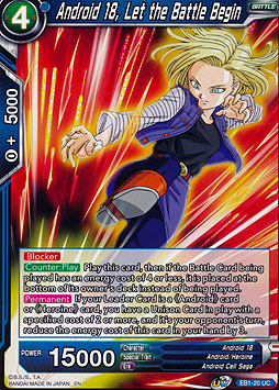 Android 18, Let the Battle Begin