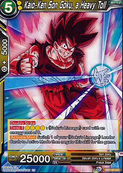 Kaio-Ken Son Goku, a Heavy Toll