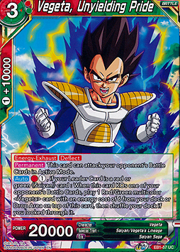 Vegeta, Unyielding Pride