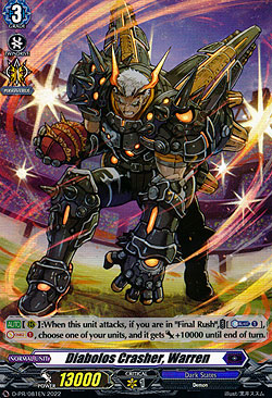 Diabolos Crasher, Warren