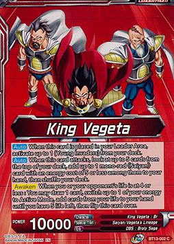 King Vegeta // King Vegeta, Head of the Saiyan Rebellion