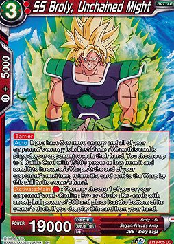 SS Broly, Unchained Might