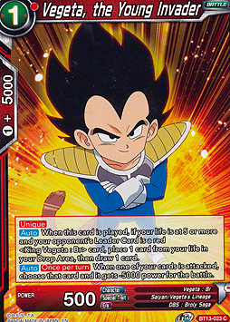 Vegeta, the Young Invader