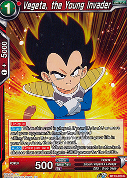 Vegeta, the Young Invader