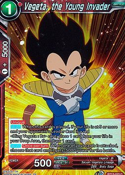 Vegeta, the Young Invader