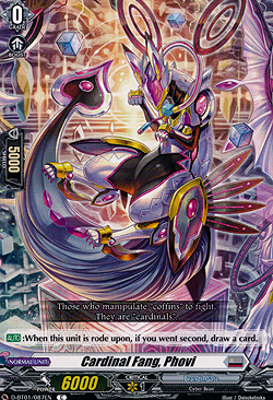 Cardinal Fang, Phovi