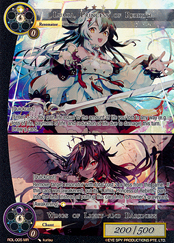 Lumia, Princess of Rebirth // Wings of Light and Darkness