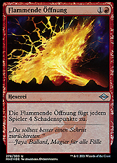 Flammende Öffnung