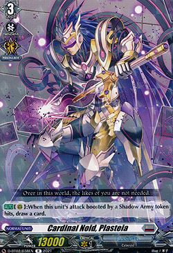 Cardinal Noid, Plasteia