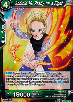 Android 18, Ready for a Fight