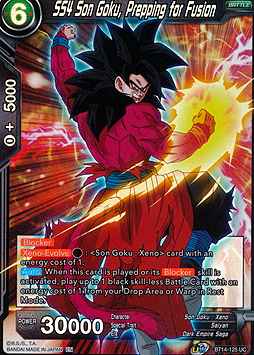 SS4 Son Goku, Prepping for Fusion