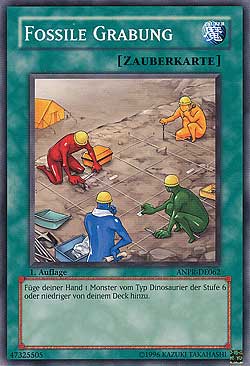 Fossile Grabung