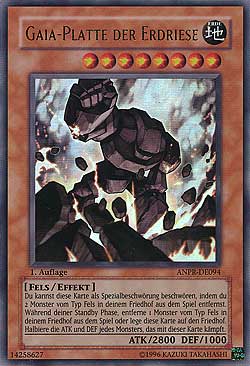 Gaia-Platte der Erdriese