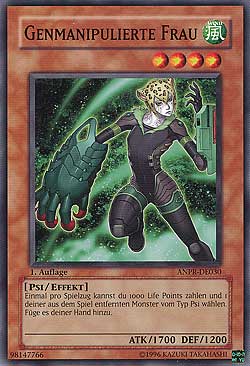 Genmanipulierte Frau