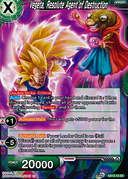 Vegeta, Resolute Agent of Destruction