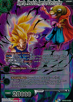 Vegeta, Resolute Agent of Destruction
