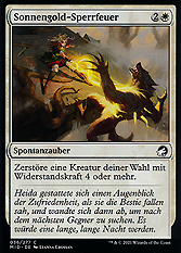 Sonnengold-Sperrfeuer
