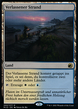 Verlassener Strand